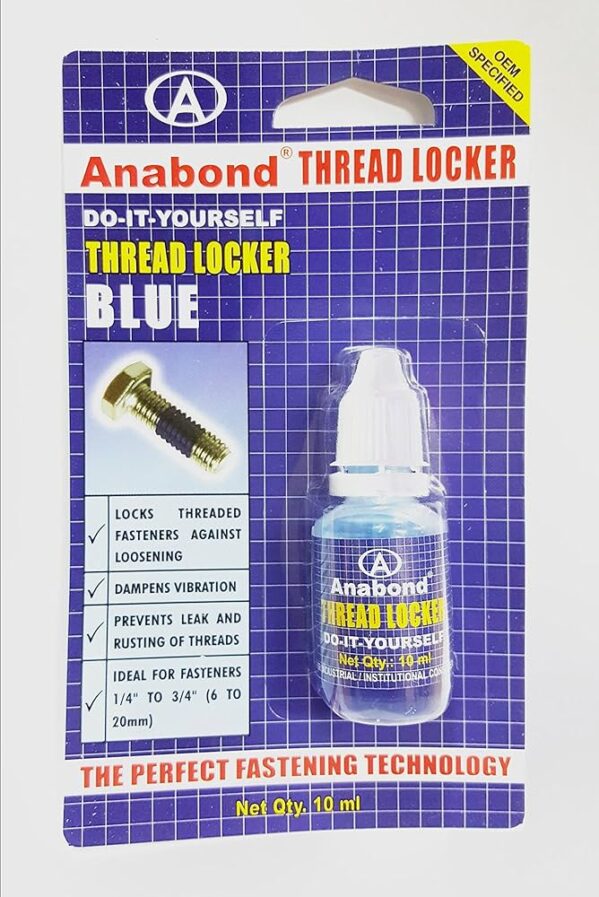 Anabond - Thread Locker - Blue - 10 ML - Blister Pack Of