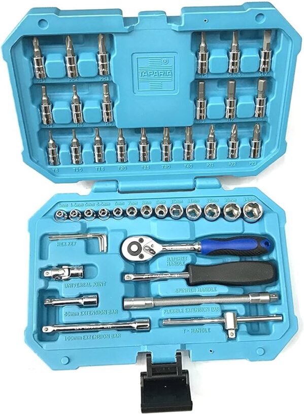 Socket set 6.3mm (1/4'') square driver SA46