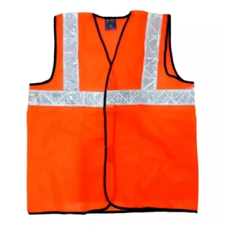 Reflective 2inch Safety Jacket orange  (Pack of 25pc)