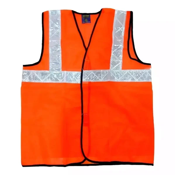 Reflective 2inch Safety Jacket orange  (Pack of 25pc)