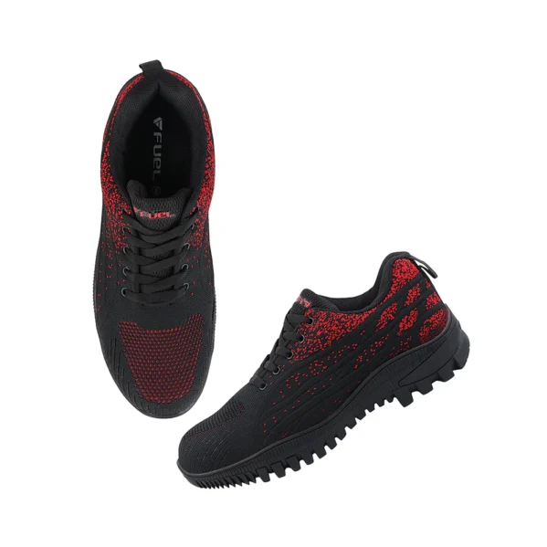 FUEL Trendy Safety Shoes in Strong Knitted Fabric, Metallic toe cap (200 J) Toe with Rubber Sole - Image 4