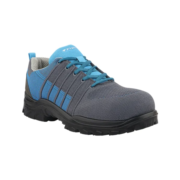 FUEL Aqua Composite Toe Safety Shoes for Men – 200J Rated, Knitted Upper, PU Sole, Lightweight Industrial Work Shoes (Blue) - Image 5