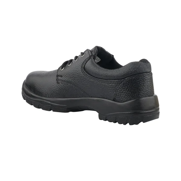 Fuel Falcon-01 Genuine Leather Safety Shoes for Men's Steel Toe Cap With Single Density PU Sole (Black) - Image 5