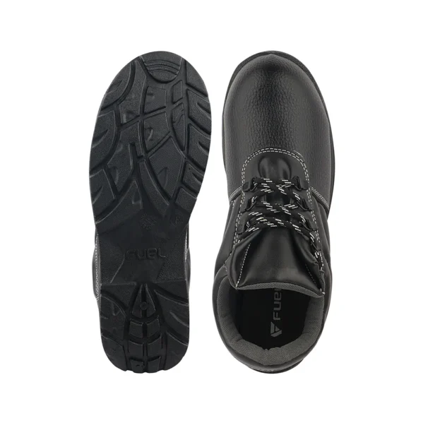 Fuel Arsenal HC Safety Shoe For Men's Steel Toe Cap With Single Density PVC Sole (Black) - Image 3