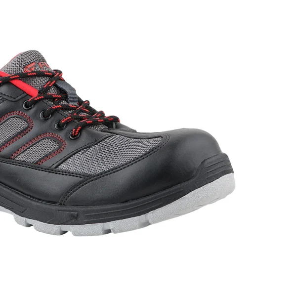 Fuel Armour 4 DD ISI Marked Synthetic Fabric Breathable Safety Shoes For Men's Steel Toe Cap With Double Density Rubberized PVC Sole (Grey) - Image 6