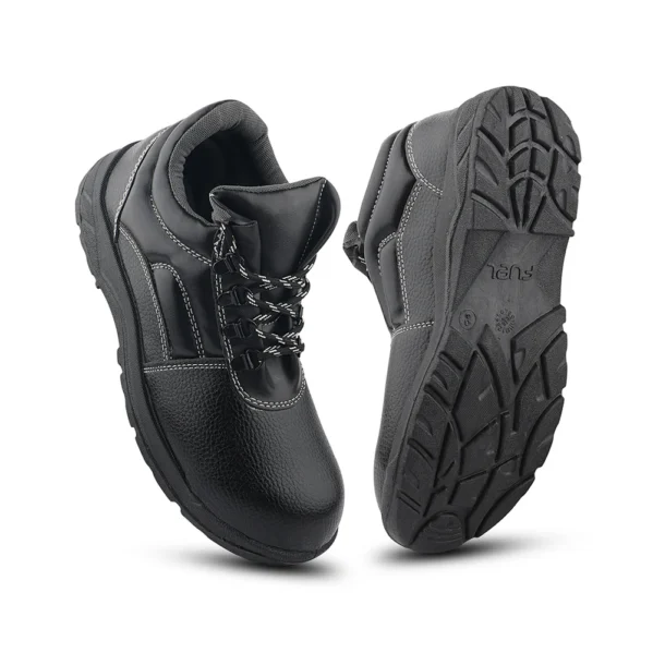 Fuel Arsenal HC Safety Shoe For Men's Steel Toe Cap With Single Density PVC Sole (Black) - Image 2