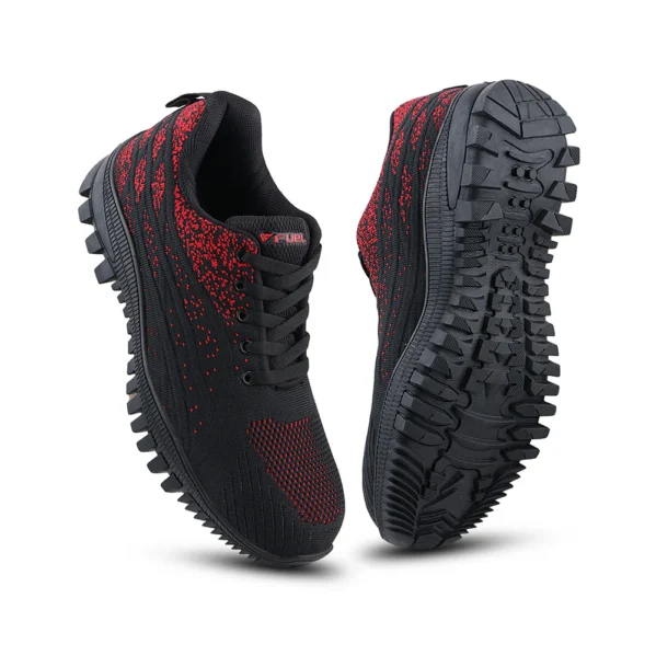 FUEL Trendy Safety Shoes in Strong Knitted Fabric, Metallic toe cap (200 J) Toe with Rubber Sole - Image 3